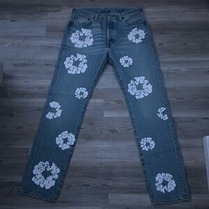 Denim Tears x Levi's Cotton Wreath Jean Light Wash